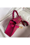 Hermes Kelly Mini II Handmade Bag In Rose Red Alligator Crocodile Replica