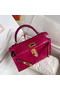 Hermes Kelly Mini II Handmade Bag In Rose Red Alligator Crocodile Replica