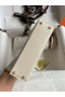Hermes Kelly Mini II Sellier Handmade Bag In Nata Chevre Mysore Leather Replica