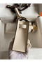 Hermes Kelly Mini II Sellier Handmade Bag In Nata Chevre Mysore Leather Replica