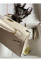 Hermes Kelly Mini II Sellier Handmade Bag In Nata Chevre Mysore Leather Replica