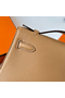 Hermes Kelly Pochette Handmade Bag In Chai Swift Calfskin Replica