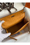 Hermes Kelly Pochette Handmade Bag In Sesame Ostrich Leather Replica