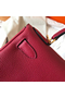 Hermes Kelly Retourne 28 Handmade Bag In Ruby Clemence Leather Replica