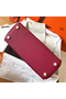 Hermes Kelly Retourne 28 Handmade Bag In Ruby Clemence Leather Replica