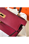 Hermes Kelly Retourne 28 Handmade Bag In Ruby Clemence Leather Replica