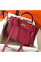 Hermes Kelly Retourne 28 Handmade Bag In Ruby Clemence Leather Replica