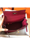Hermes Kelly Retourne 28 Handmade Bag In Ruby Clemence Leather Replica