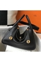 Hermes Lindy 30cm Bag In Black Clemence Leather GHW Replica