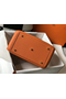 Hermes Lindy 30cm Bag In Orange Clemence Leather GHW Replica