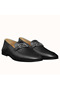 Hermes Men's Tenor Loafers In Black Calfskin Replica