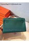 Hermes MINI Kelly 22cm Tote Bag Calfskin Leather K22 Dark Green Replica