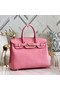 Hermes original Epsom Leather HB35O pink&gold Metal Replica