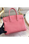 Hermes original Epsom Leather HB35O pink&gold Metal Replica