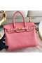 Hermes original Epsom Leather HB35O pink&gold Metal Replica