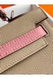 Hermes Original Epsom Leather KEL2578 light grey&pink Replica