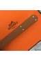 Hermes original epsom leather Kelly belt H069854 rose gold plated metal Replica