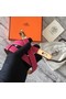 Hermes original epsom leather Kelly belt H069854 rose gold plated metal Replica