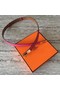 Hermes original epsom leather Kelly belt H069854 rose gold plated metal Replica