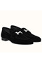 Hermes Paris Loafers In Black Velvet Replica