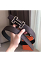 Hermes Tonight 38MM Reversible Belt In Cafe Clemence Leather Replica