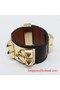 2010 Hermes D-Brown Snakeskin Gold Bangle 1171 Replica