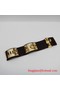 2010 Hermes D-Brown Snakeskin Gold Bangle 1171 Replica