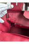 Hermes Birkin 30 Retourne Handmade Bag In Rouge Grenat Clemence Leather Replica
