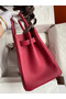 Hermes Birkin 30 Retourne Handmade Bag In Rouge Grenat Clemence Leather Replica