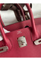 Hermes Birkin 30 Retourne Handmade Bag In Rouge Grenat Clemence Leather Replica