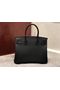 Hermes Birkin Bag Original Epsom Leather 30CM 17825 Black Replica