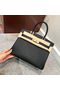 Hermes Birkin Bag Original Epsom Leather 30CM 17825 Black Replica