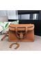 Hermes Halzan Togo Original Leather H3908 Brown Replica