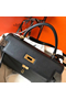 Hermes Kelly 28cm Bag In Black Epsom Leather GHW Replica