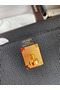 Hermes Kelly Retourne 28 Handmade Bag In Black Clemence Leather Replica