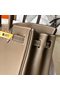 Hermes Birkin 25 Handmade Bag In Taupe Swift Leather Replica