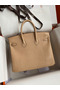 Hermes Birkin 25 Retourne Handmade Bag In Beige Lizard Leather Replica
