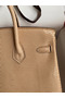 Hermes Birkin 25 Retourne Handmade Bag In Beige Lizard Leather Replica