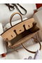 Hermes Birkin 25 Retourne Handmade Bag In Beige Lizard Leather Replica