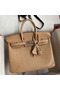 Hermes Birkin 25 Retourne Handmade Bag In Beige Lizard Leather Replica