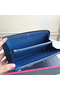 Hermes Blue Clemence Azap Zipped Wallet Replica