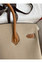 Hermes HSS Birkin 25 Bicolor Bag in Trench and Gold Epsom Calfskin Replica