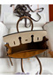 Hermes HSS Birkin 25 Bicolor Bag in Trench and Gold Epsom Calfskin Replica
