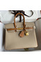 Hermes HSS Birkin 25 Bicolor Bag in Trench and Gold Epsom Calfskin Replica