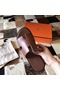 Hermes Izmir Sandals In Camarel Swift Leather Replica