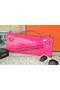 Hermes Kelly Clutch Bag Croco Leather K31 Rose Replica