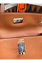 Hermes Kelly Danse Original Leather 22CM KL22 Brown Replica