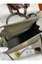 Hermes Kelly Sellier 28 Handmade Bag In Vert De Gris Epsom Calfskin Replica