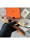 Hermes original epsom leather Kelly belt H069854 brown gold plated metal Replica