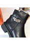 Hermes Veo Ankle Boots In Black Calfskin Replica